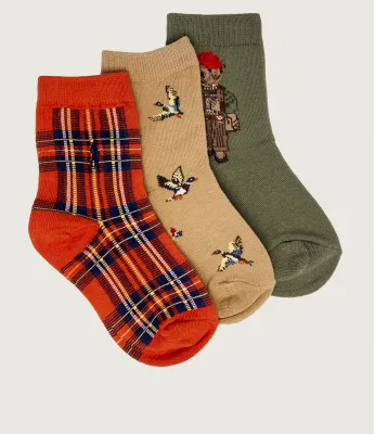 Chaussettes 3-pack POLO RALPH LAUREN | Multicolore P19557