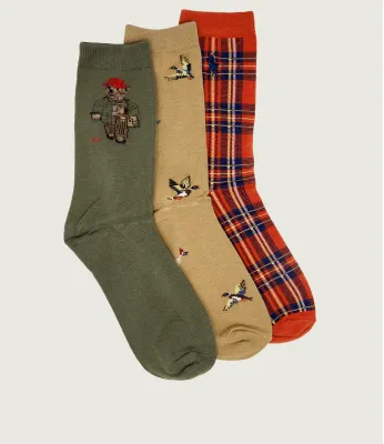 Chaussettes 3-pack POLO RALPH LAUREN | Multicolore P19557