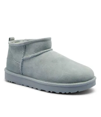 De cuir bottes de neige CLASSIC ultra mini avec l’ajout de cuir